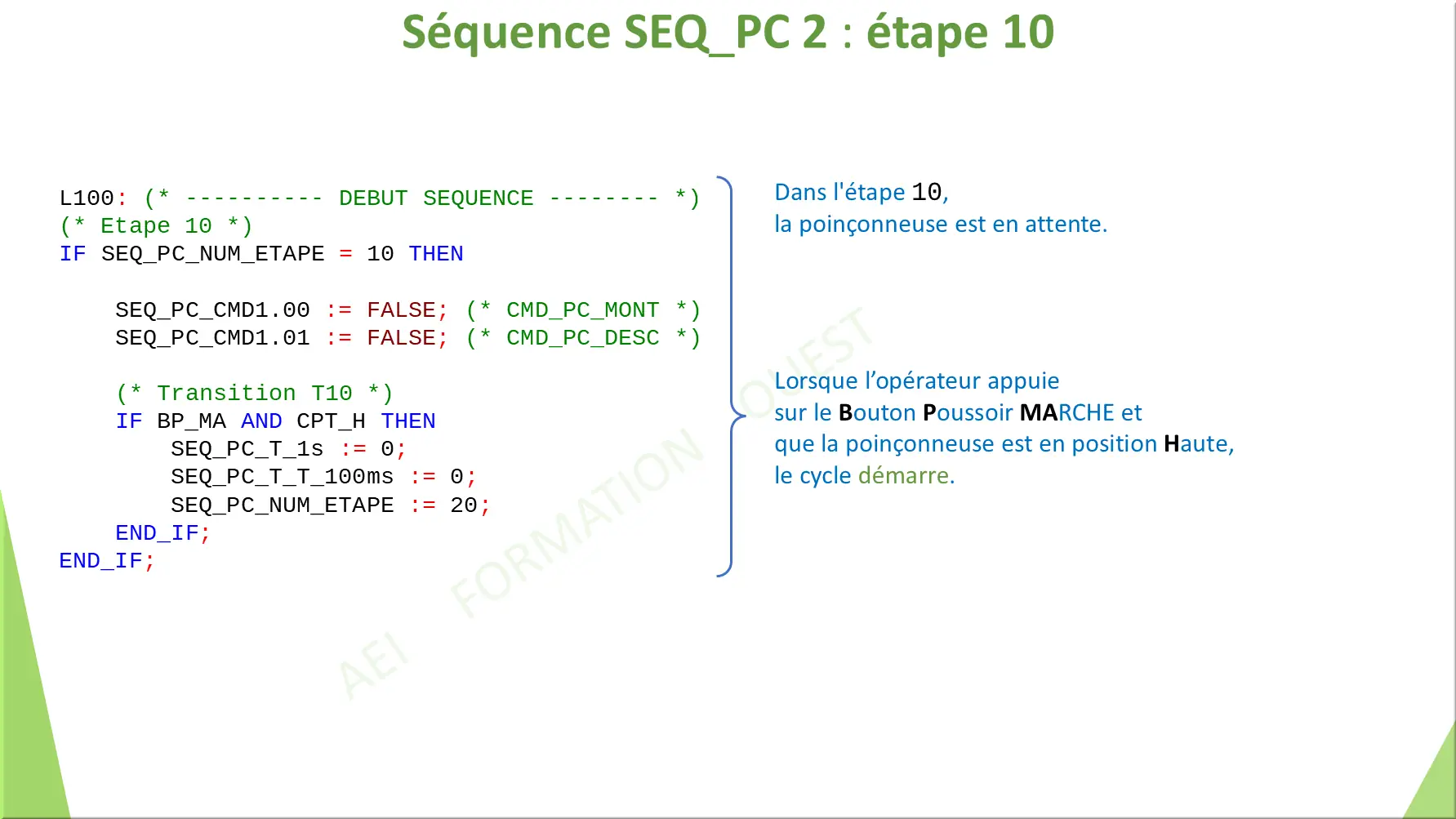 Séquence SEQ_PC 2 : étape 10